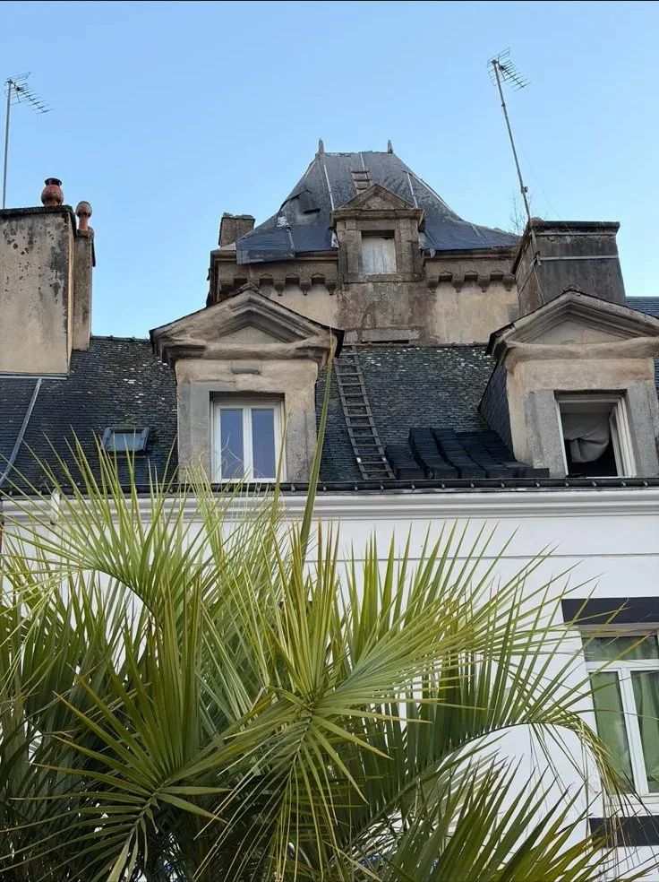 Réalisation : Toiture en ardoise et lucarnes — Couverture